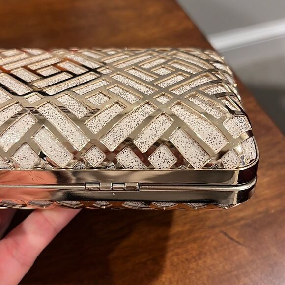 INC clutch gold color - Picture 5 of 6